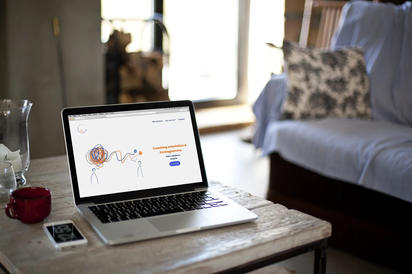 WORK Esther Proficz website homepage mockup