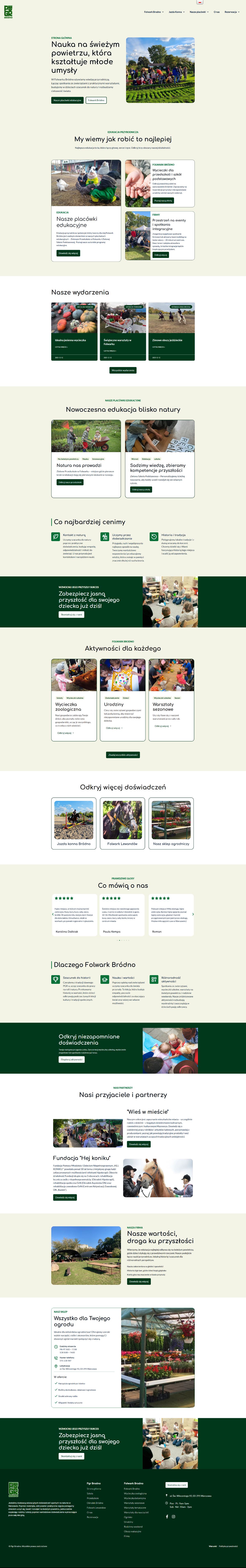 PGR Bródno Full redesigned homepage