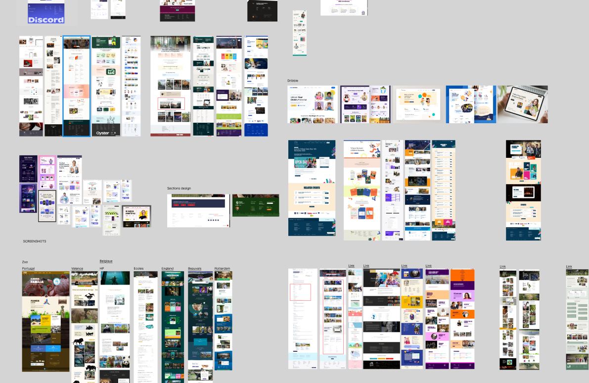 PGR Bródno UI inspiration board for the project